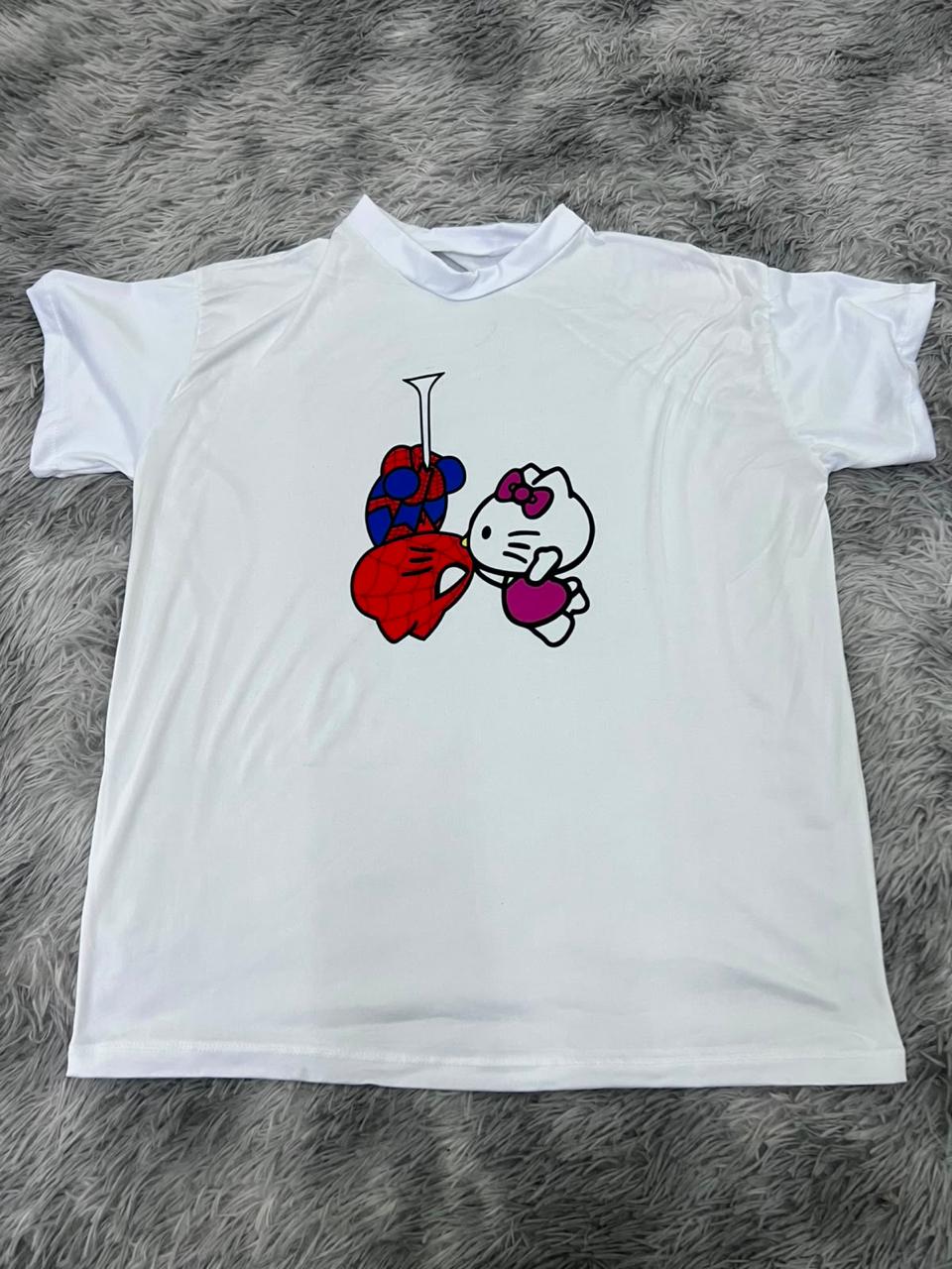 Spider Kitty Beso Playera