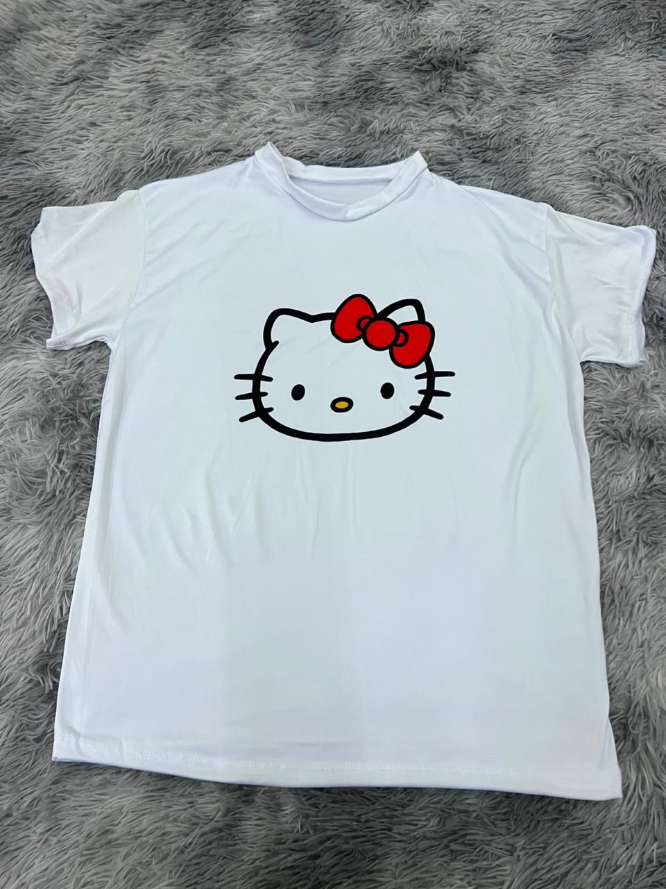 Hello Kitty Moño Rojo Playera