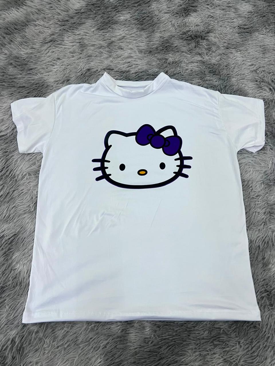 Hello Kitty Moño Azul Playera