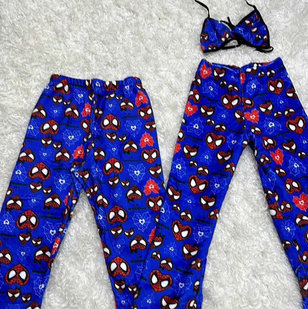 Spiderheart blue plush pajama duo - Fundies