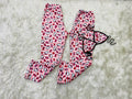 Striped Hello kitty plush pijama duo - Fundies